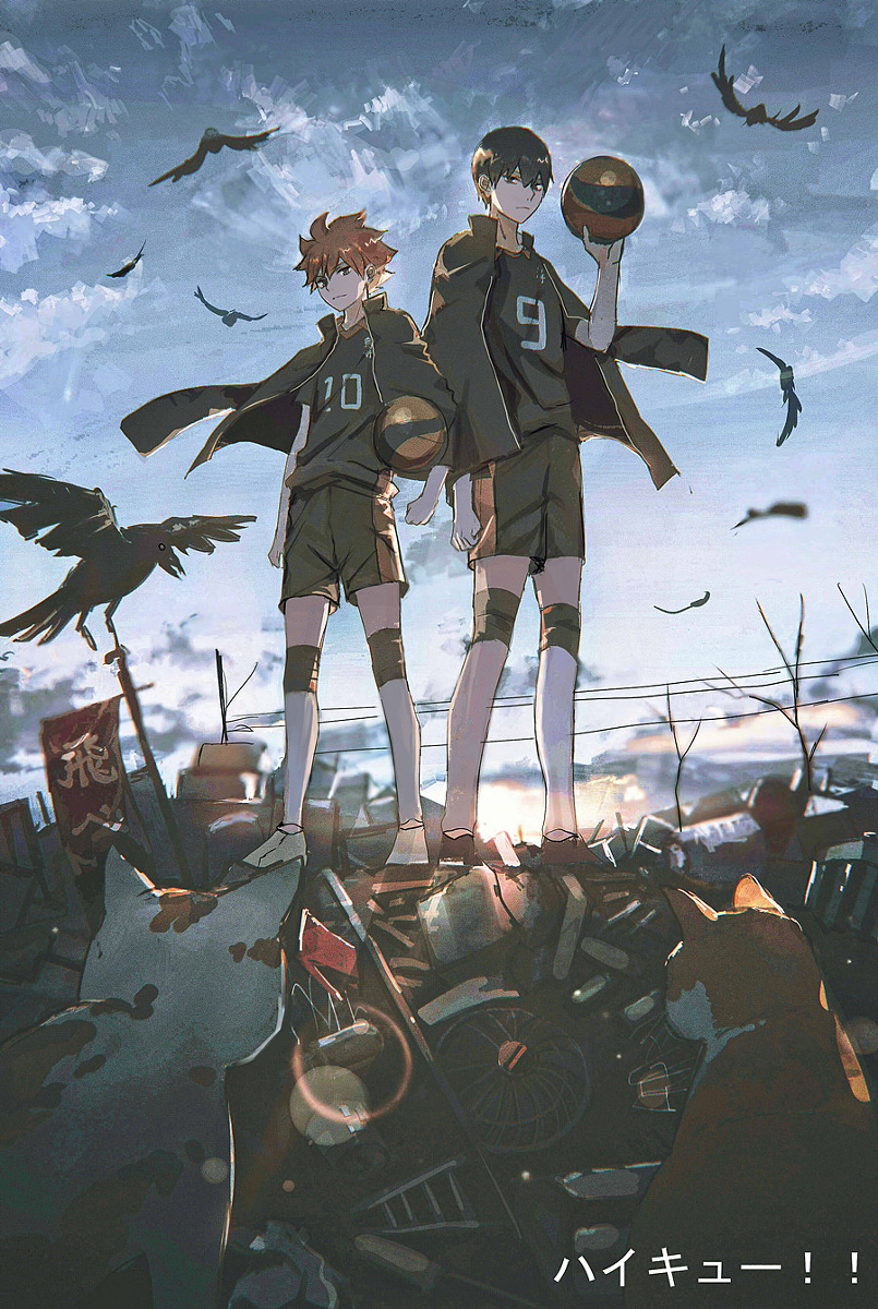 This is a pixiv picture whose title is ハイキュー！！.