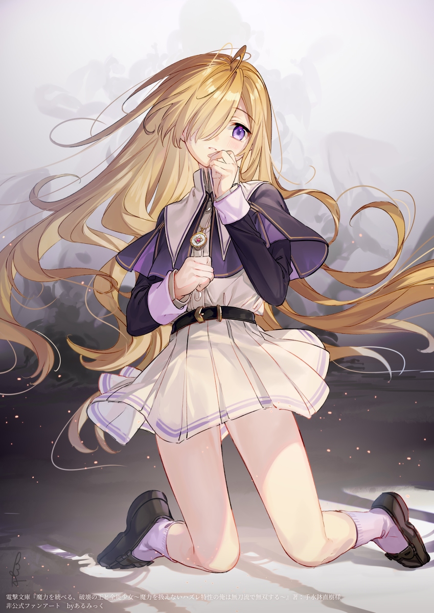 This is a pixiv picture whose title is 全能少女は成績ピンチ.