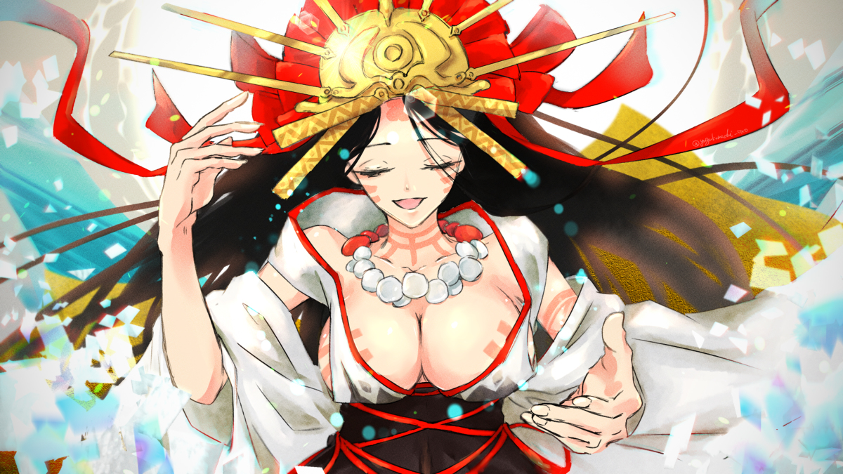 This is a pixiv picture whose title is 卑弥呼様しか勝たん.
