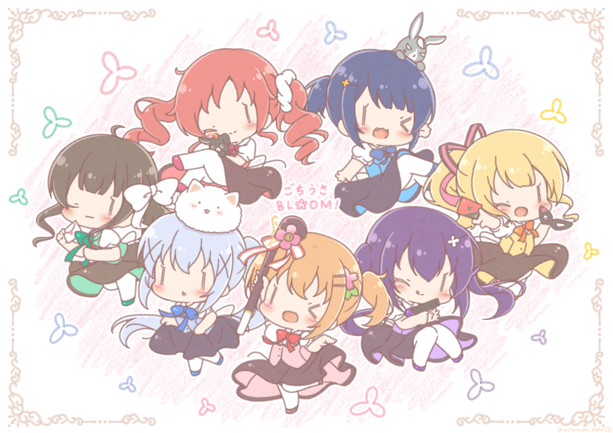 This is a pixiv picture whose title is ごちうさBLOOM!🌸.
