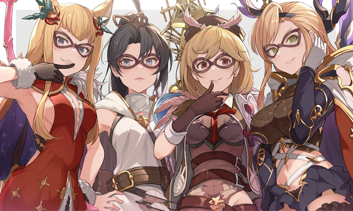 This is a pixiv picture whose title is 『"エモノ"を見る目』.