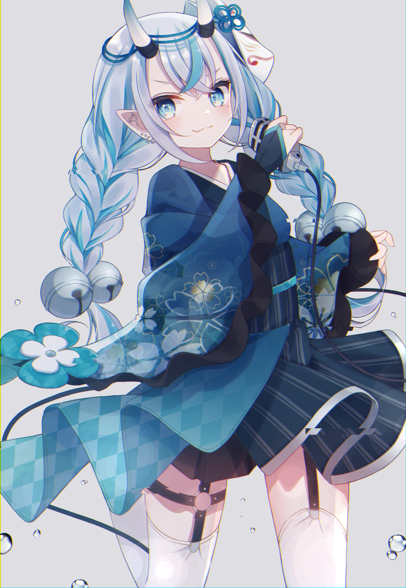This is a pixiv picture whose title is 𝙊𝙣𝙞 𝙞𝙙𝙤𝙡 𝙘𝙝𝙖𝙣𝙜.