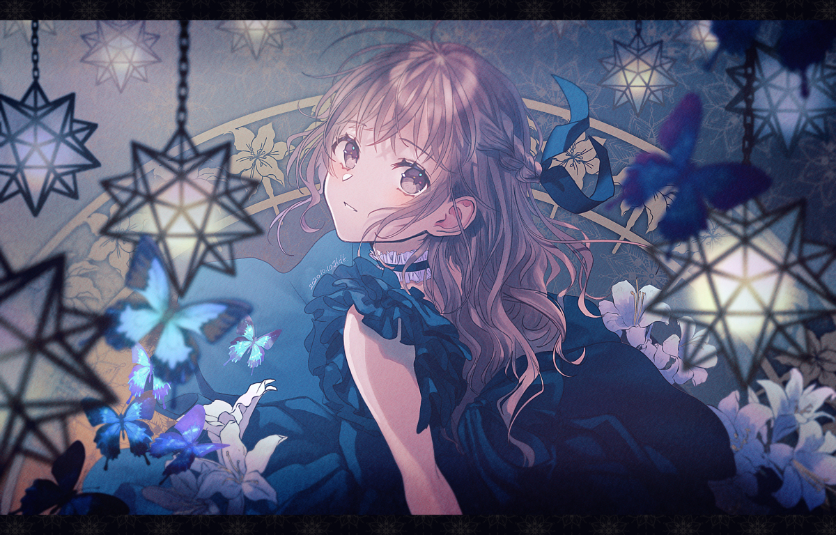 This is a pixiv picture whose title is おやすみ世界.