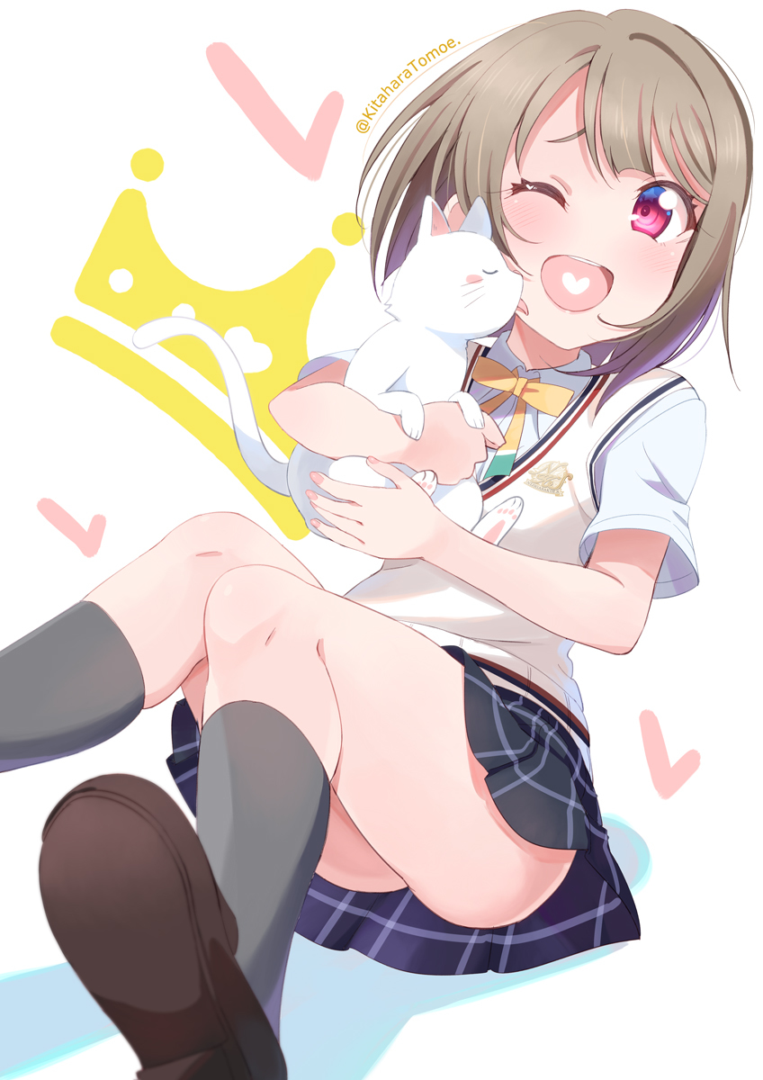 This is a pixiv picture whose title is 👑虹ヶ咲の中須かすみちゃん.