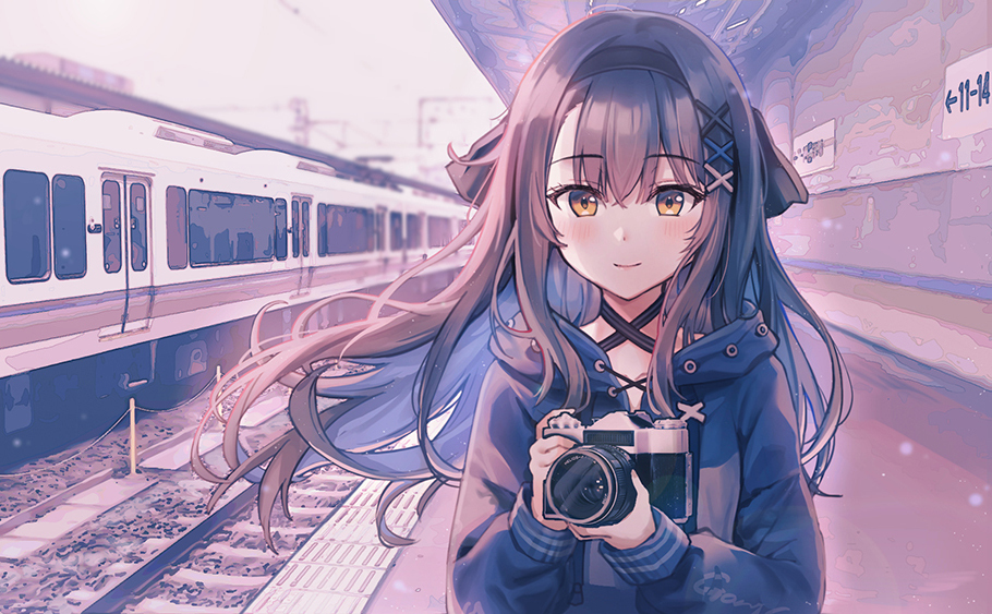 This is a pixiv picture whose title is 【仕事絵】駅.