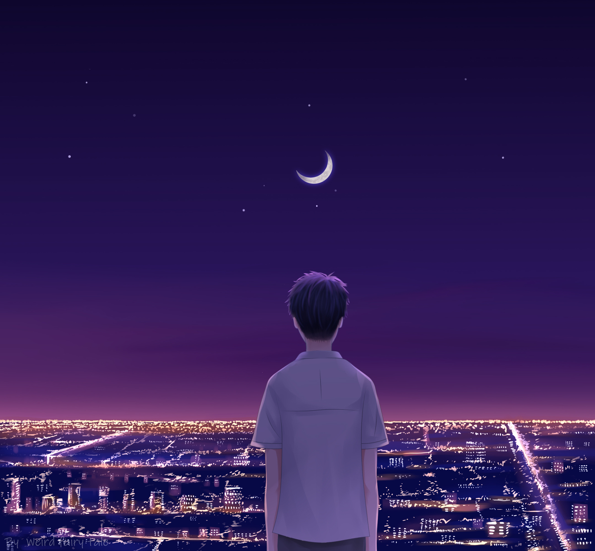 This is a pixiv picture whose title is 星城.