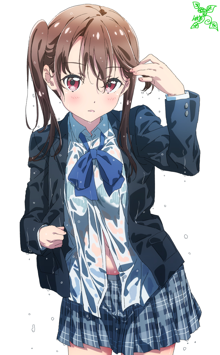 This is a pixiv picture whose title is 水浸しガール.