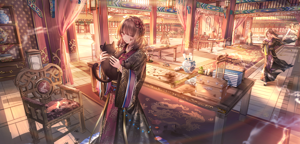 This is a pixiv picture whose title is 保护伞.