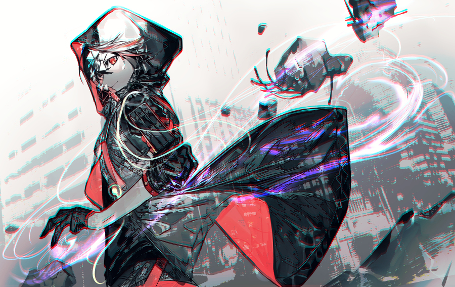 This is a pixiv picture whose title is SCARLET NEXUS.