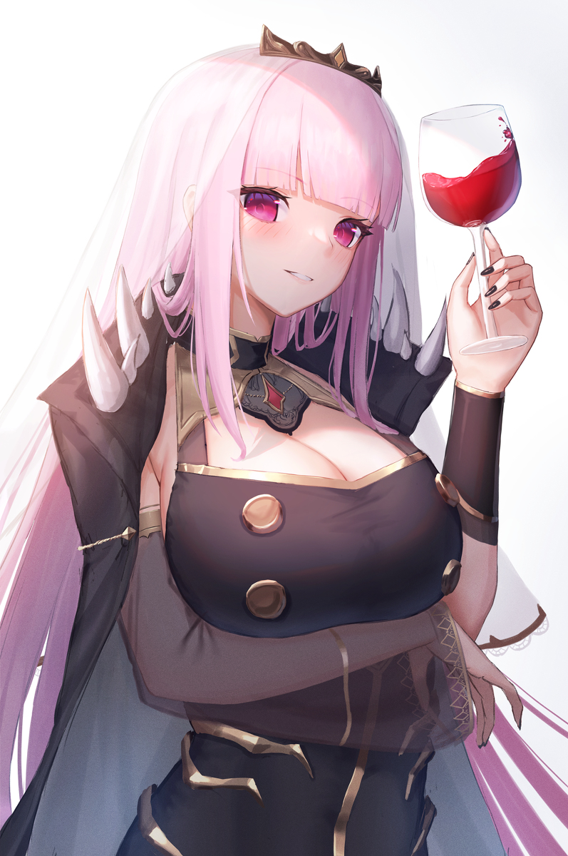 This is a pixiv picture whose title is 🍷.