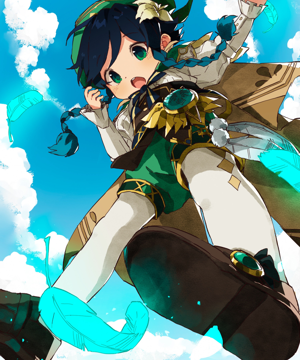 This is a pixiv picture whose title is Let the Wind lead!.