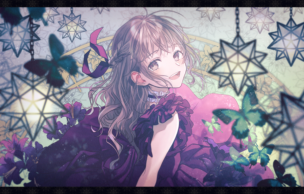 This is a pixiv picture whose title is 黒百合の罠.