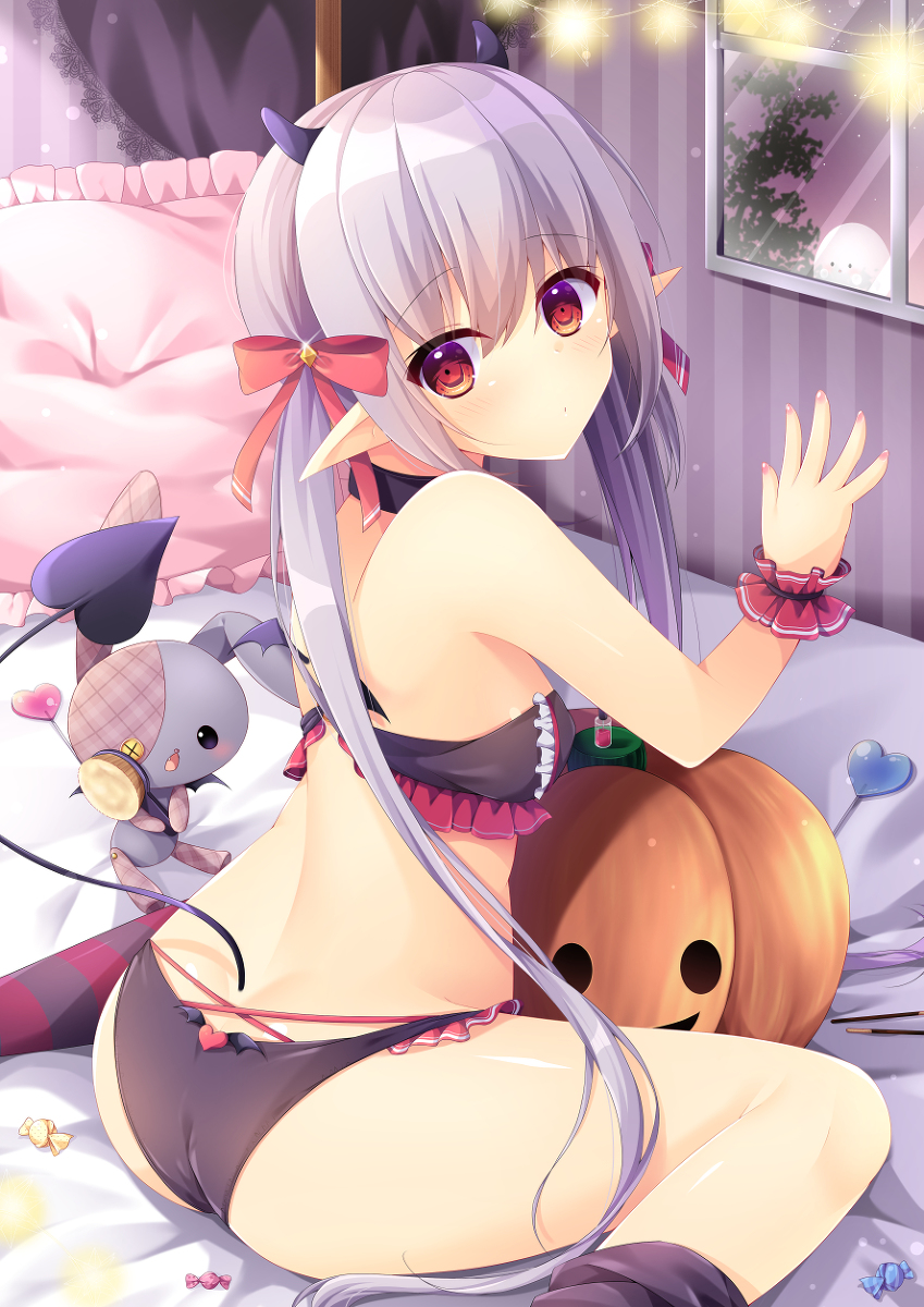 This is a pixiv picture whose title is ハロウィンの準備中🎃.