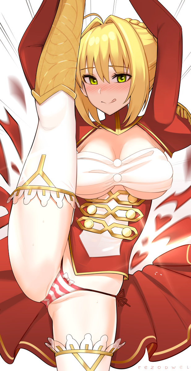 This is a pixiv picture whose title is ネロ・クラウディウスのI字バランス部.