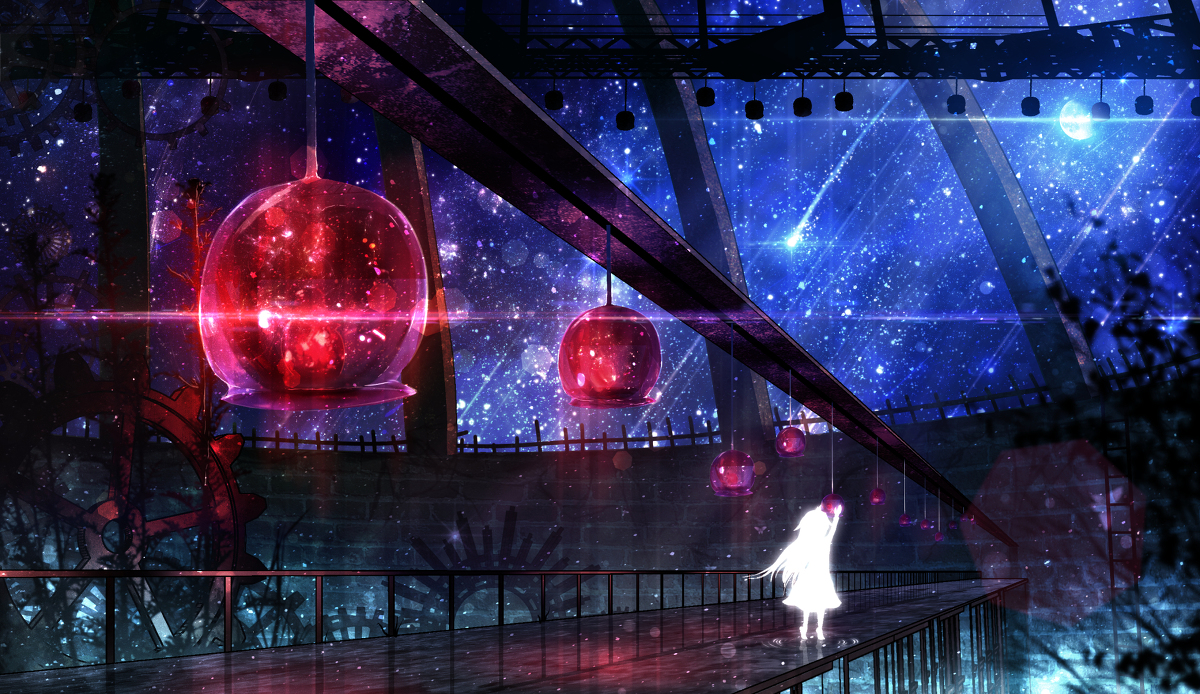 This is a pixiv picture whose title is 星のりんご飴工房.