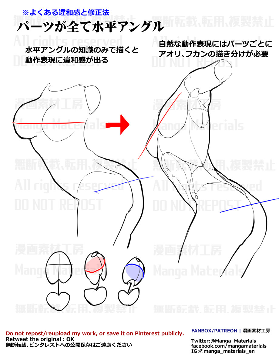This is a pixiv picture whose title is 個人メモ：コントラポスト.