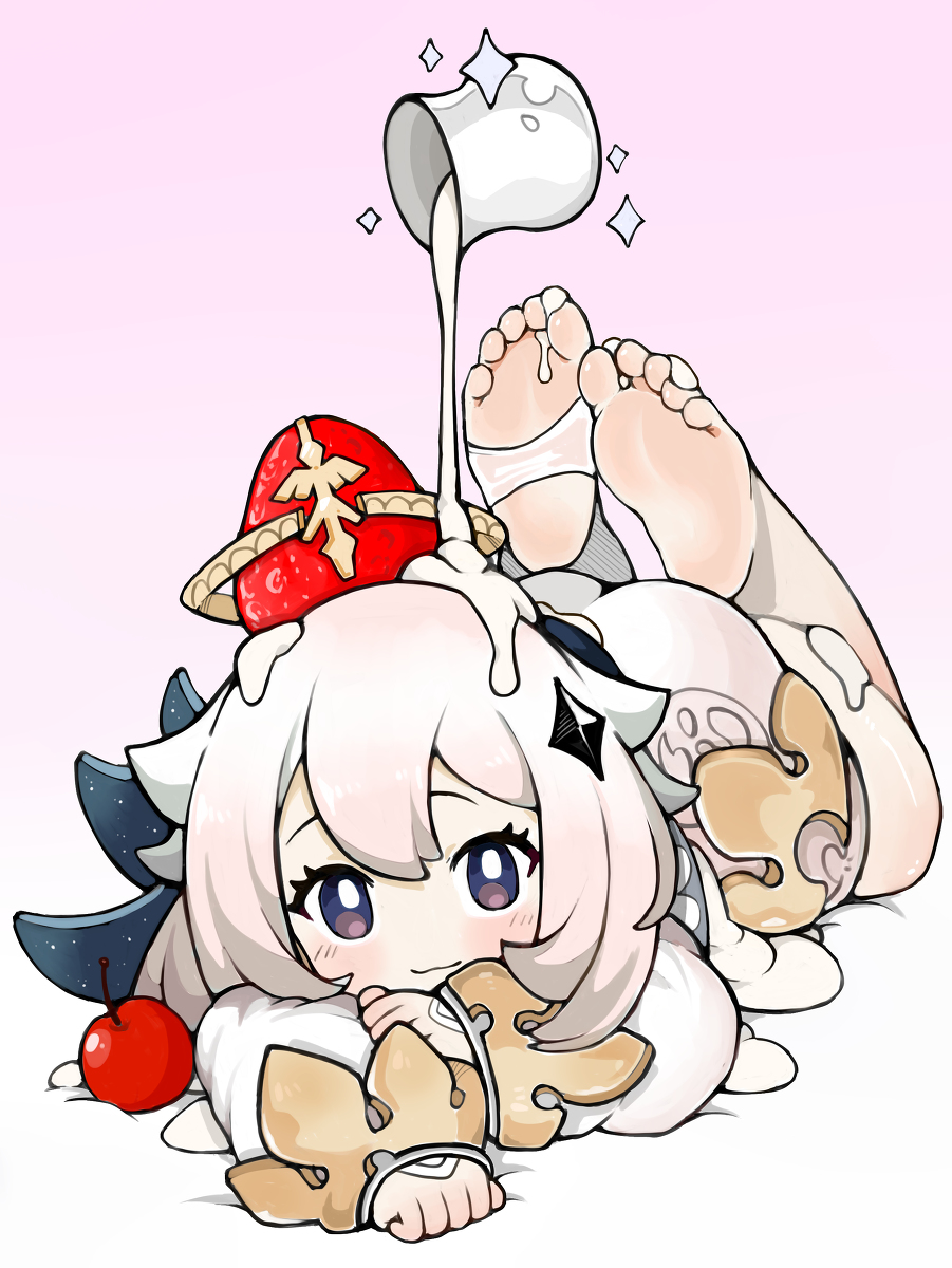 This is a pixiv picture whose title is 🍰.