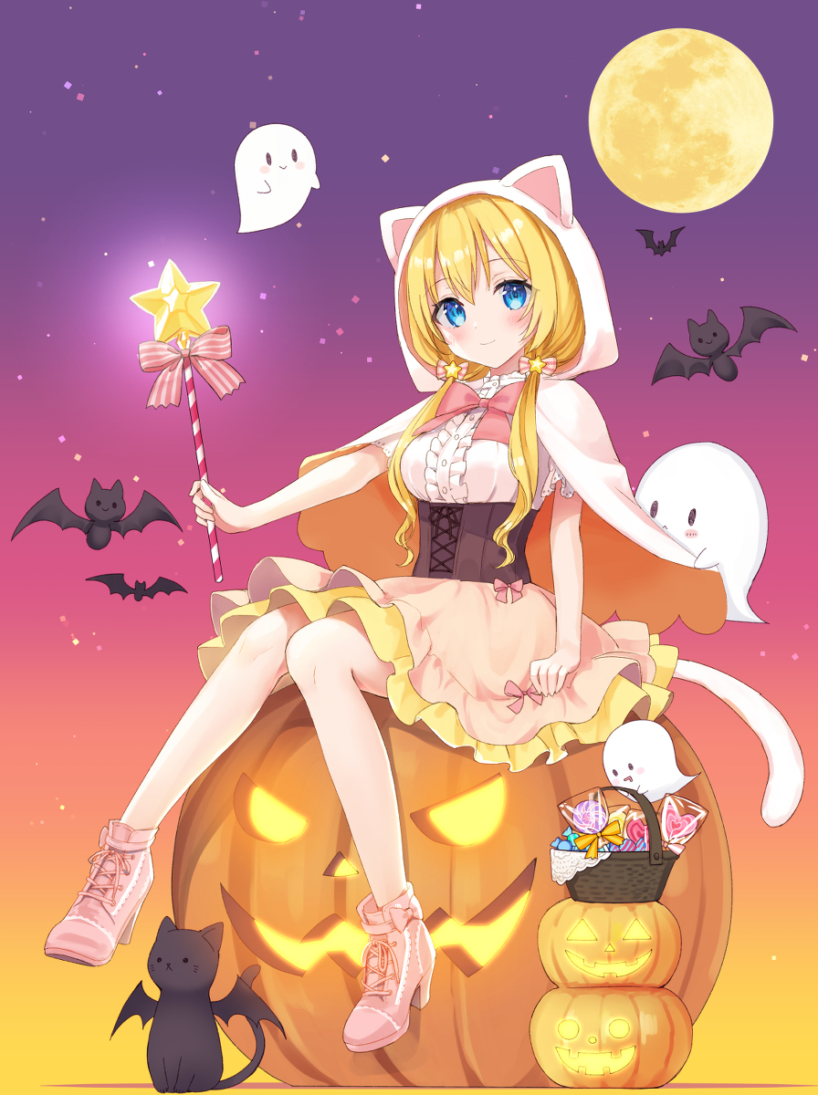 This is a pixiv picture whose title is ハッピーハロウィン🎃👻🍭.