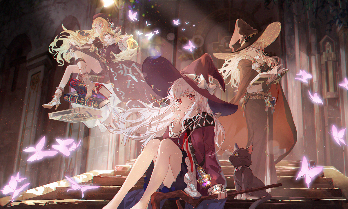 This is a pixiv picture whose title is 魔女.