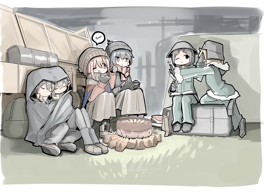 This is a pixiv picture whose title is キャンプ.