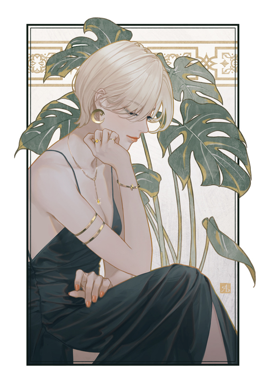 This is a pixiv picture whose title is Monstera.