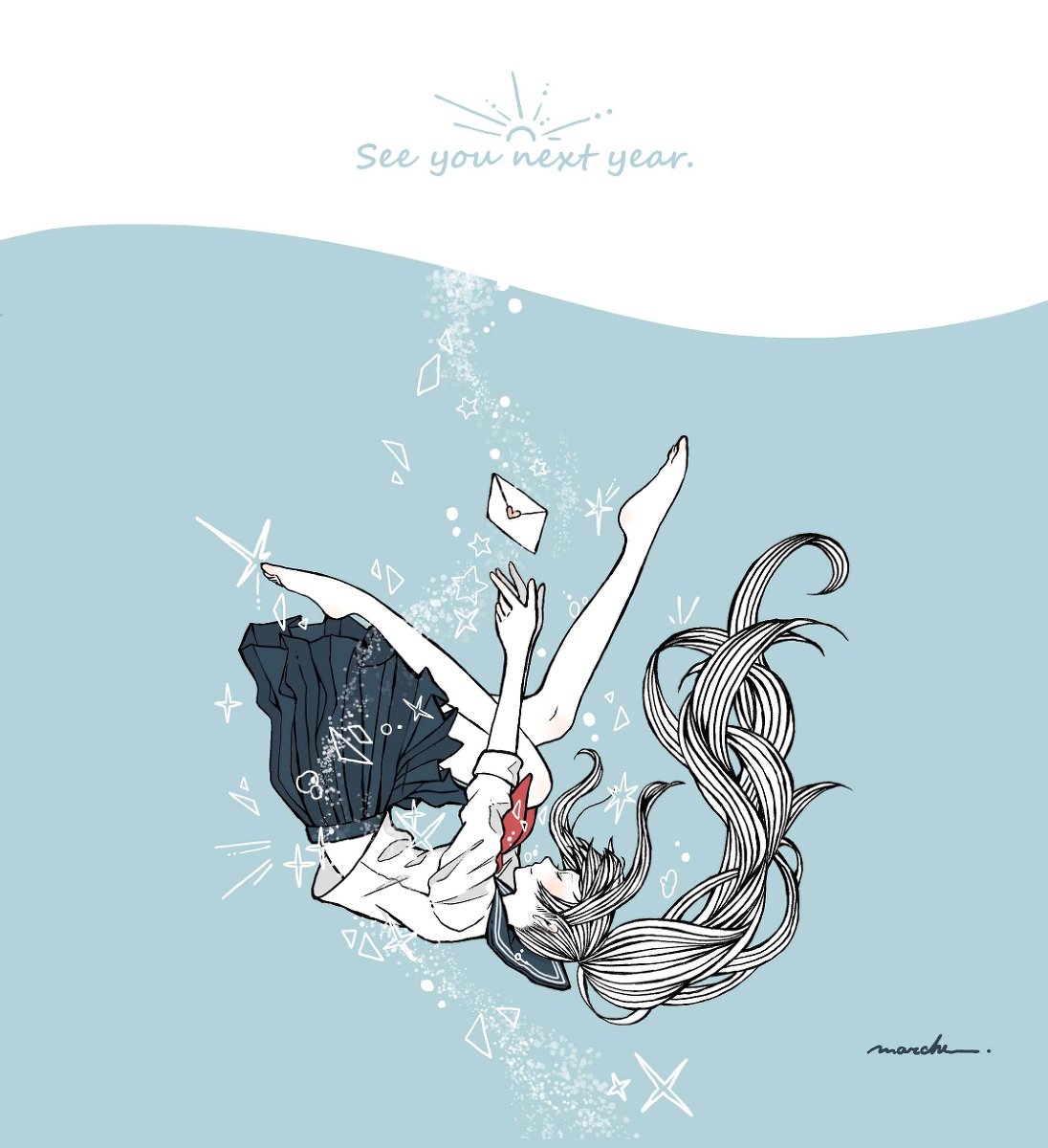 This is a pixiv picture whose title is See you next year..