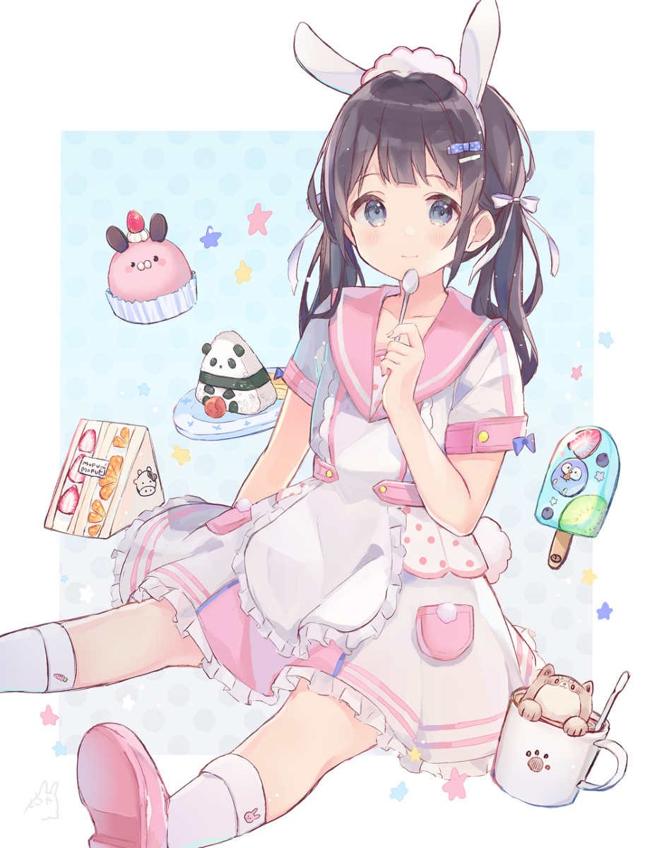 This is a pixiv picture whose title is いっぱい食べてね.