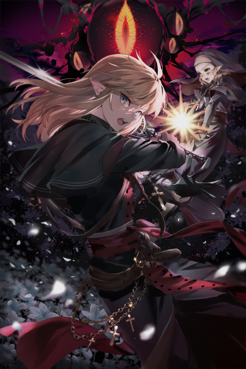 This is a pixiv picture whose title is 退魔の剣.