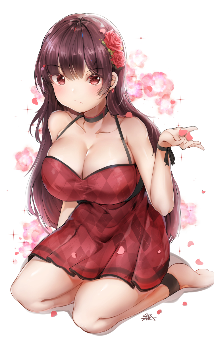 This is a pixiv picture whose title is 🌺.