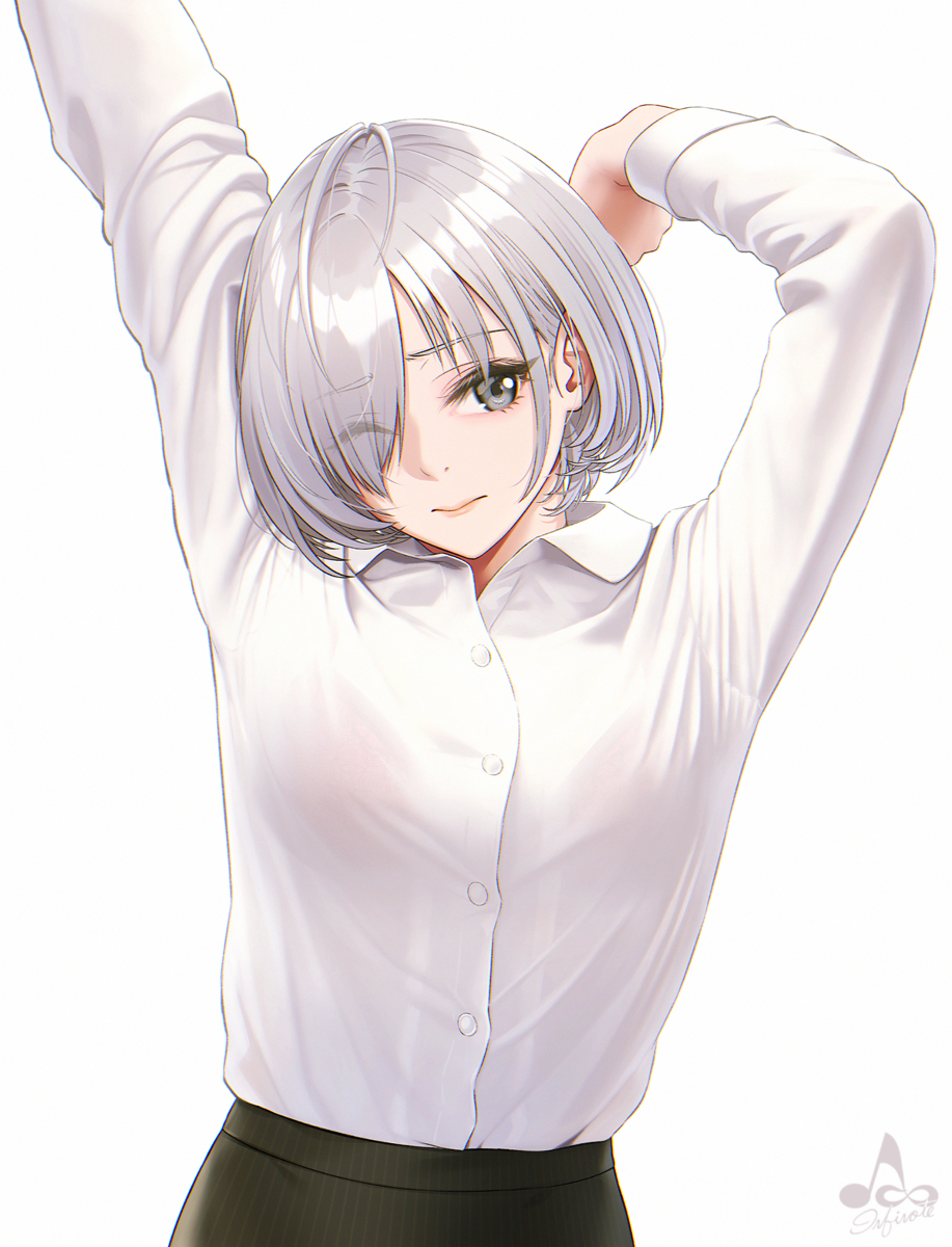 This is a pixiv picture whose title is 伸び.