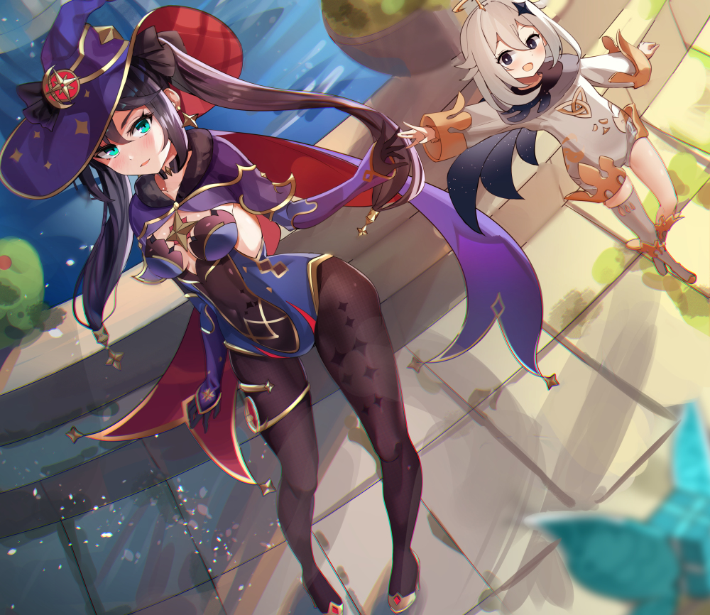 This is a pixiv picture whose title is Mona and Emergency food.