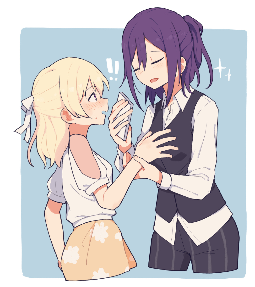 This is a pixiv picture whose title is かおちさ.