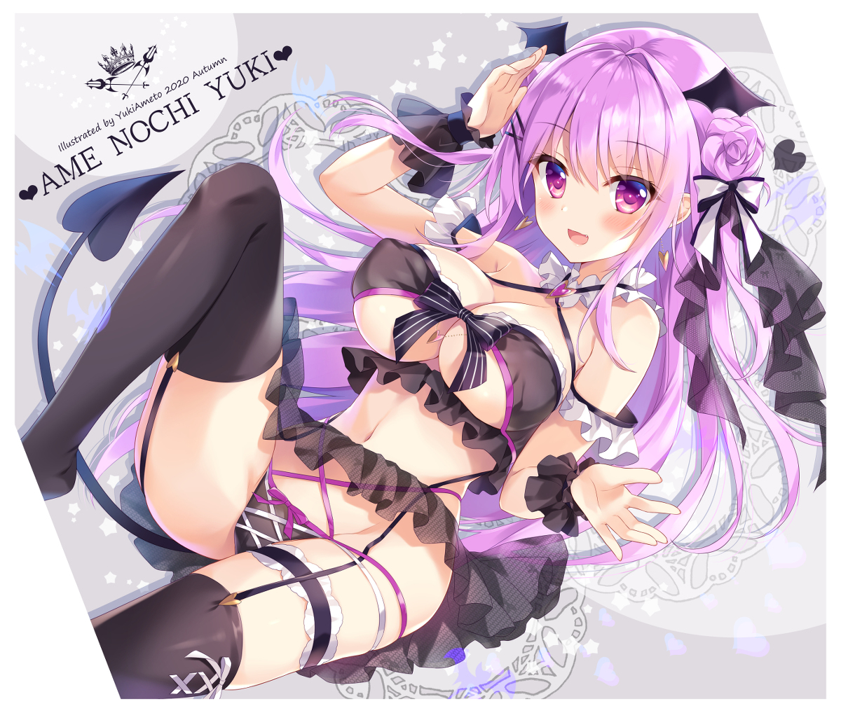 This is a pixiv picture whose title is サキュバスちゃん💘😈.