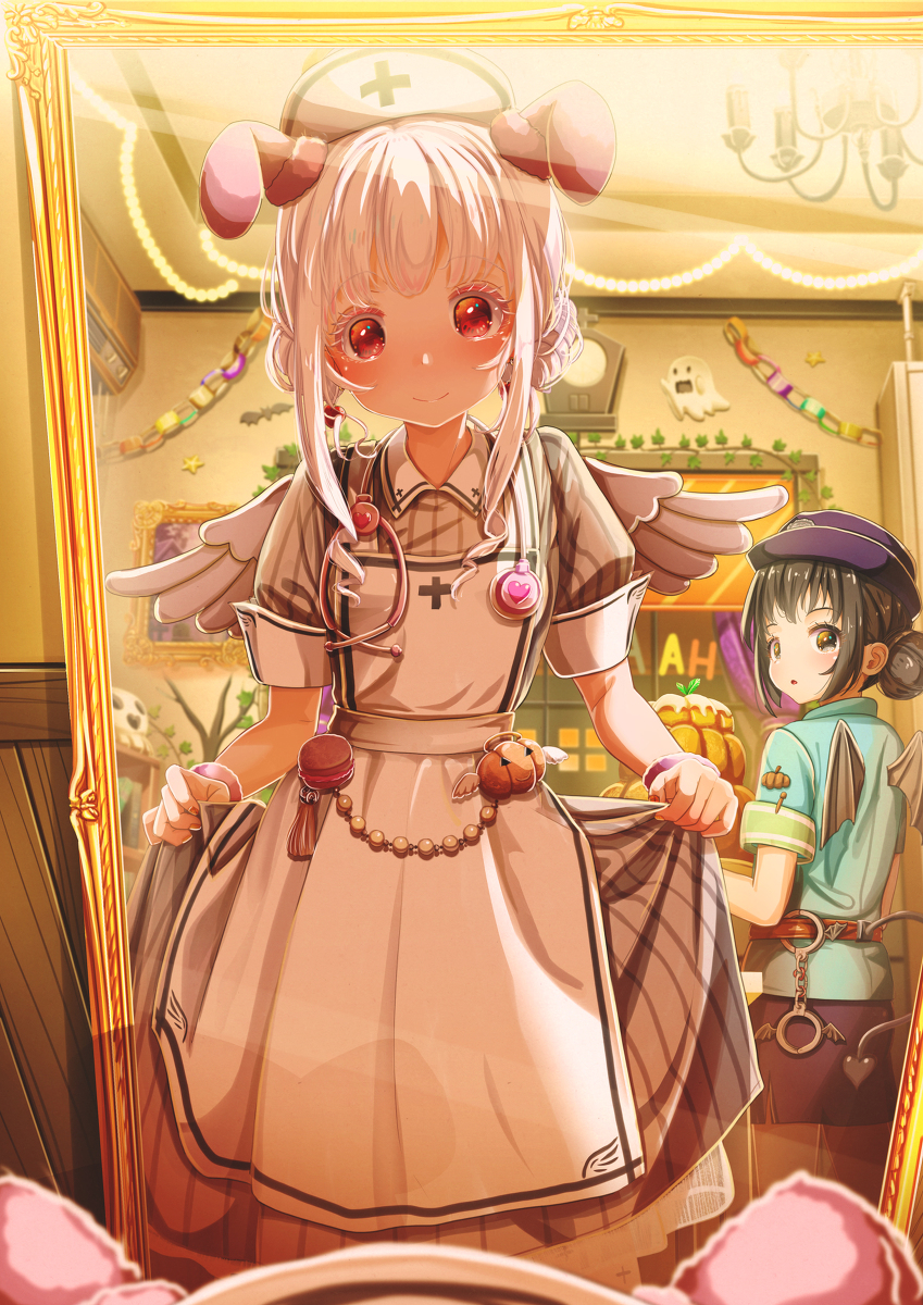 This is a pixiv picture whose title is 鏡に夢中。.