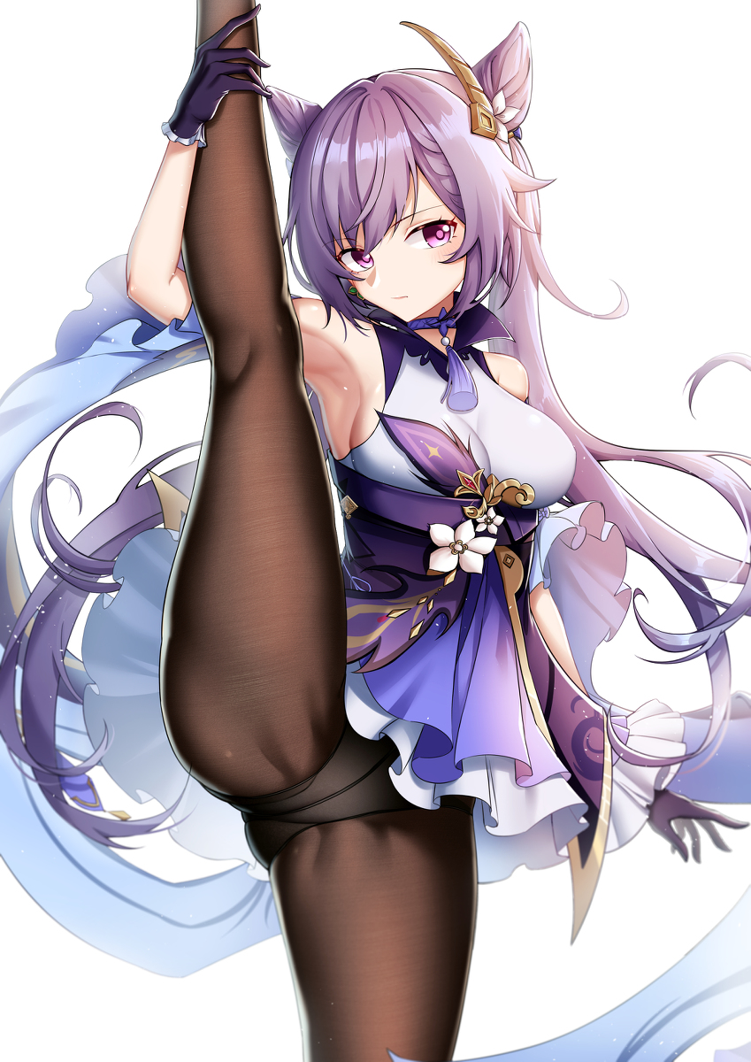 This is a pixiv picture whose title is 刻晴.
