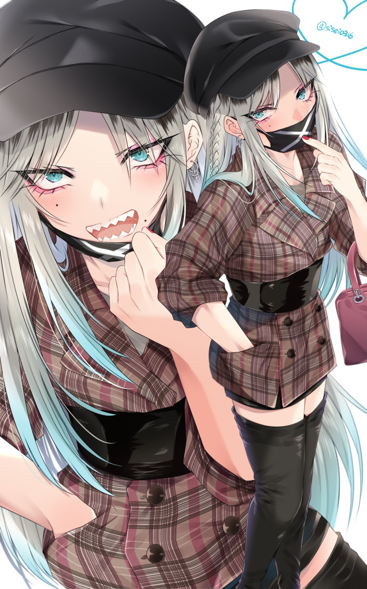 This is a pixiv picture whose title is ギザ歯三白眼くん…。.