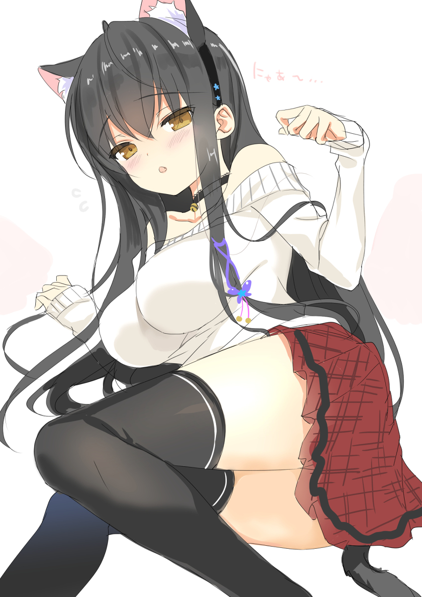 This is a pixiv picture whose title is 猫耳ちゃん.