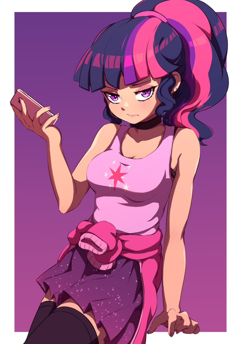 This is a pixiv picture whose title is Gyaru Sci-Twi.