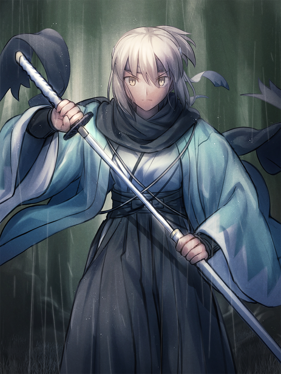 This is a pixiv picture whose title is 新撰組一番隊隊長、沖田総司、参る！.