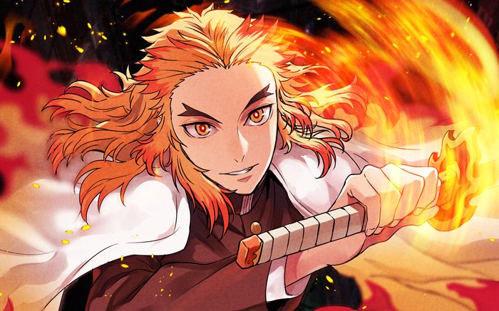 This is a pixiv picture whose title is 炎.