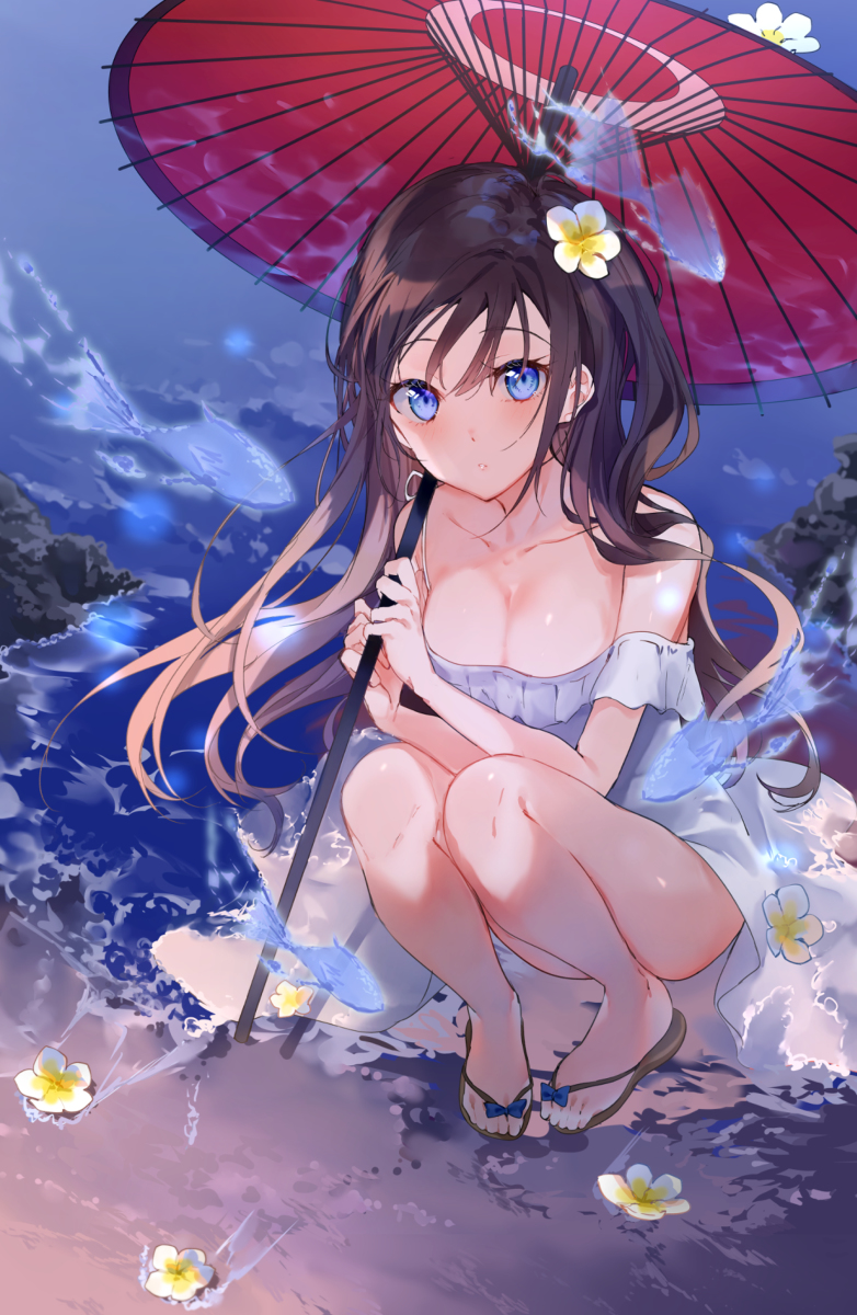 This is a pixiv picture whose title is 冷たい夏夜.