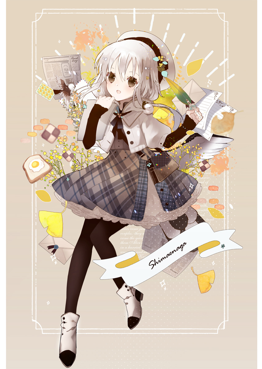 This is a pixiv picture whose title is 秋のシマエナガちゃん.