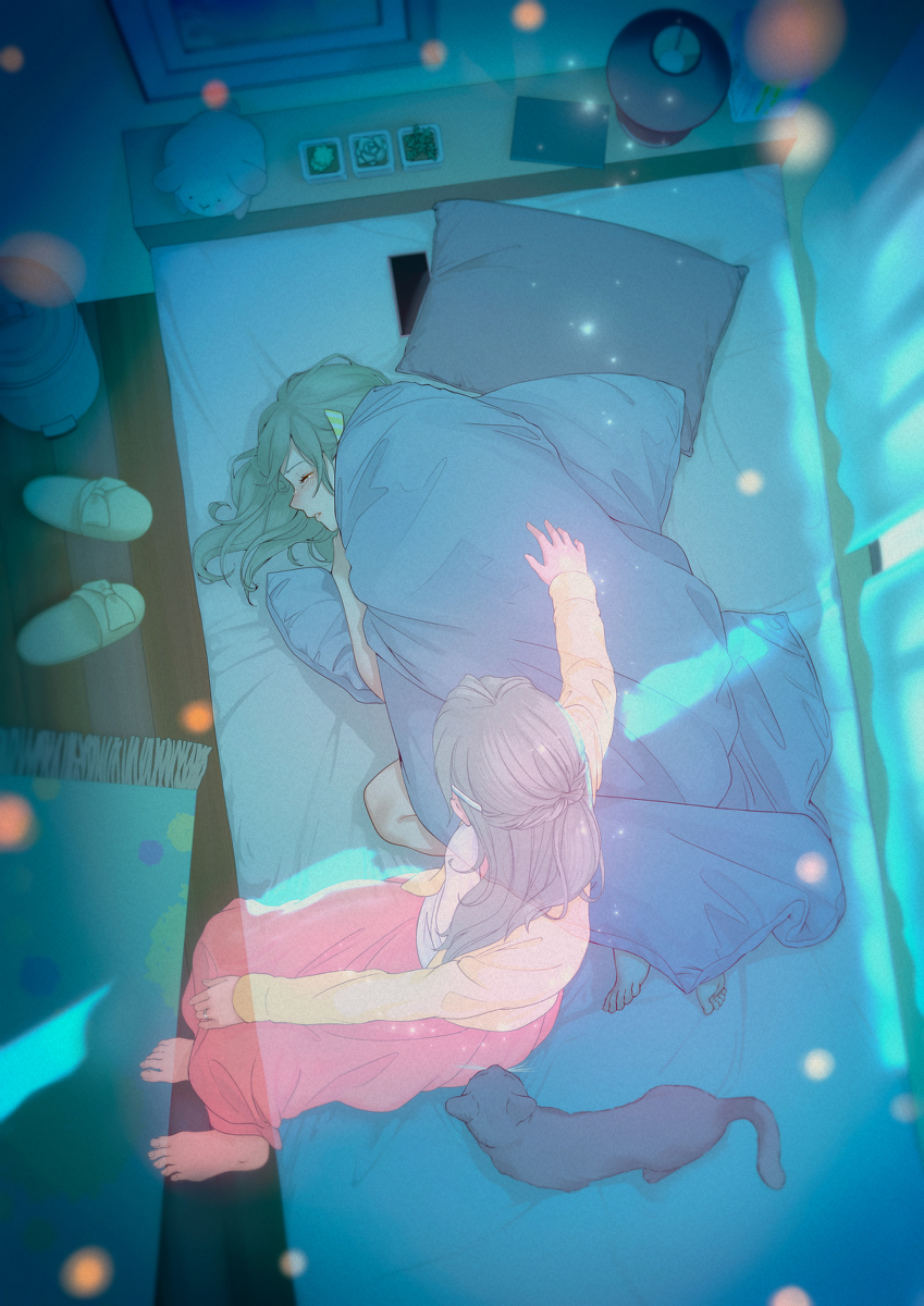 This is a pixiv picture whose title is 辛かったよね、あの頃の私…….