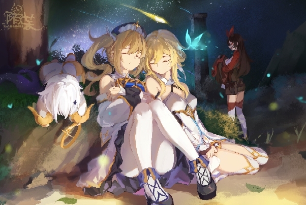 This is a pixiv picture whose title is 芭芭拉贴贴.