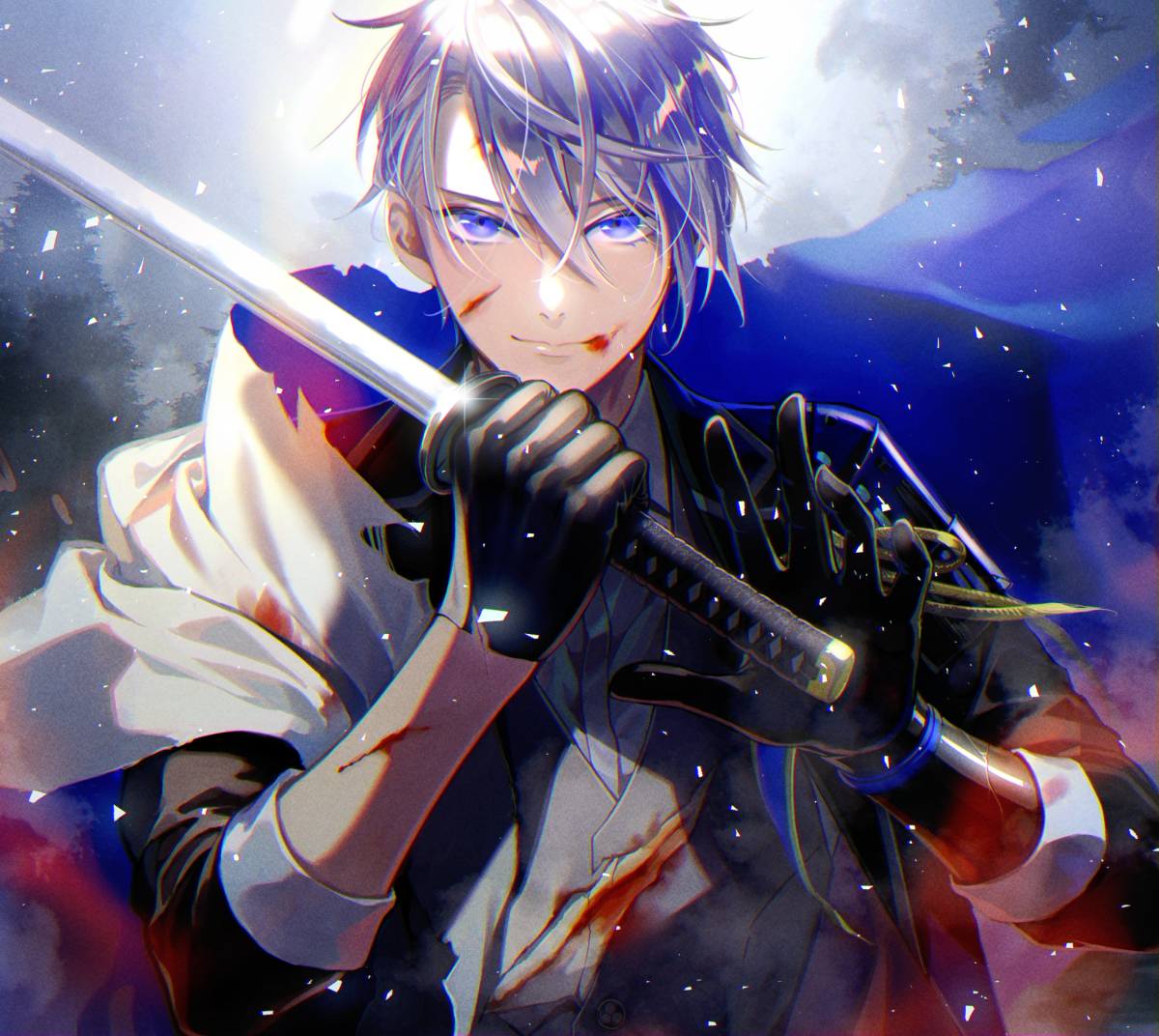 This is a pixiv picture whose title is 長義.