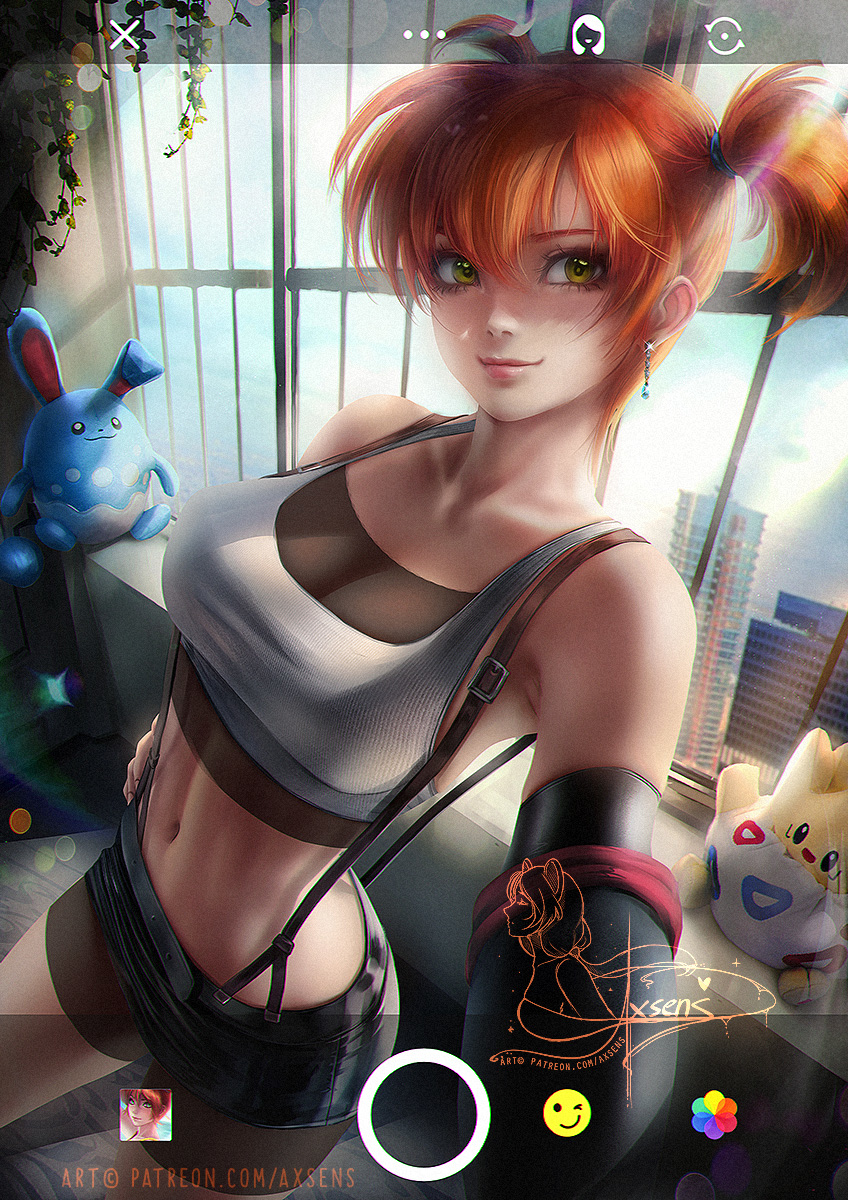 This is a pixiv picture whose title is Misty Lockhart (older).