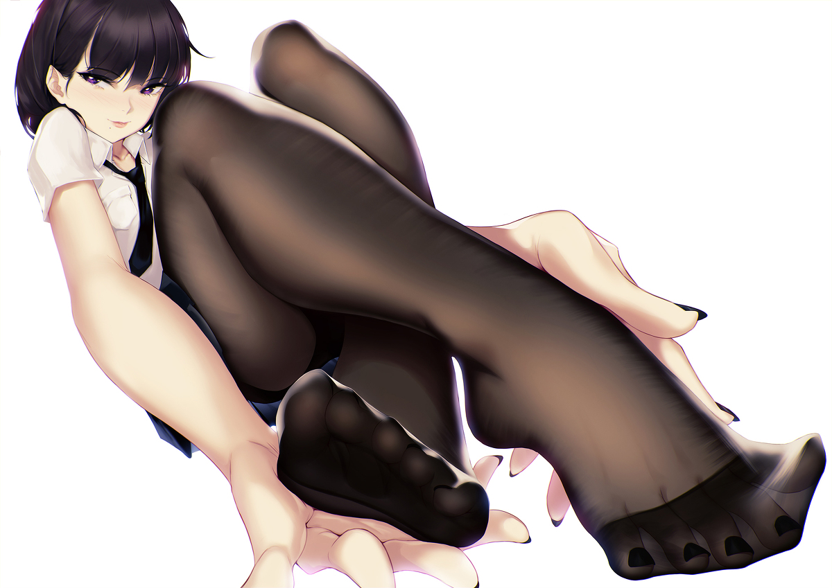 This is a pixiv picture whose title is Stockings & Feet.