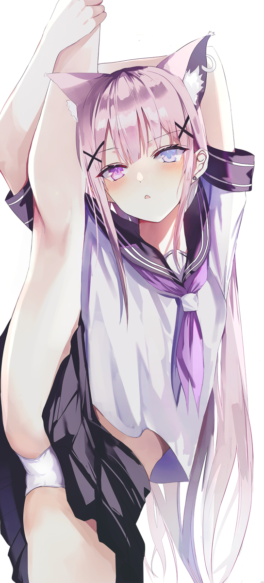 This is a pixiv picture whose title is オッドアイ字バランス.