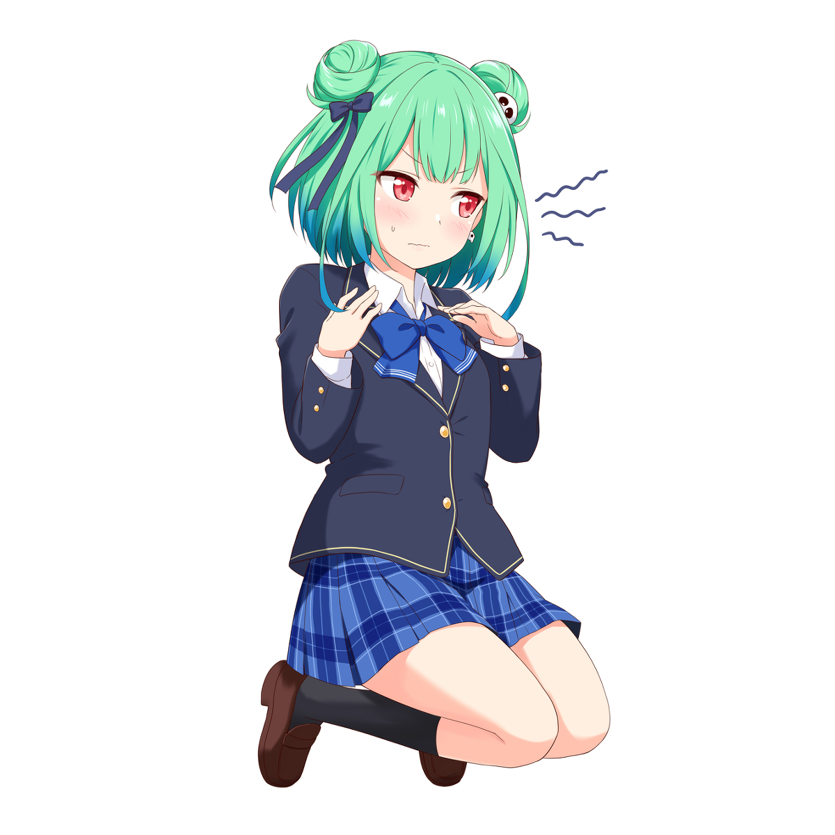 This is a pixiv picture whose title is ホロライブ JKシリーズProject 潤羽るしあ.
