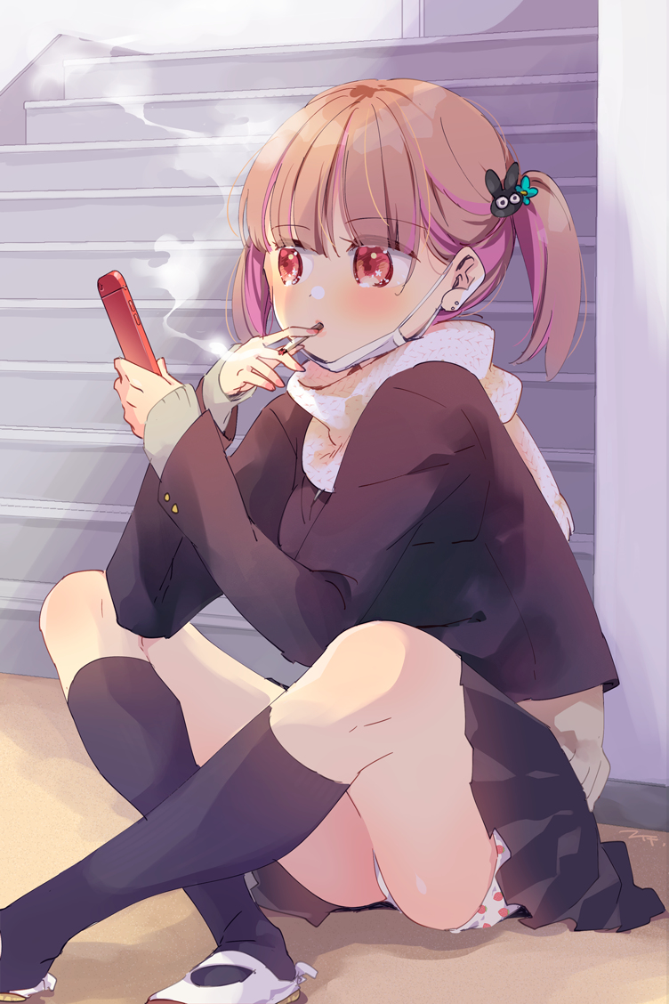 This is a pixiv picture whose title is 一服.